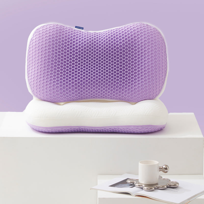 Homyo TPE Grid Cooling Gel Pillow – Ergonomic Support for Neck & Shoulder Pain Relief – Breathable Mesh Cover, All-Season Comfort, 26x14x6 inches