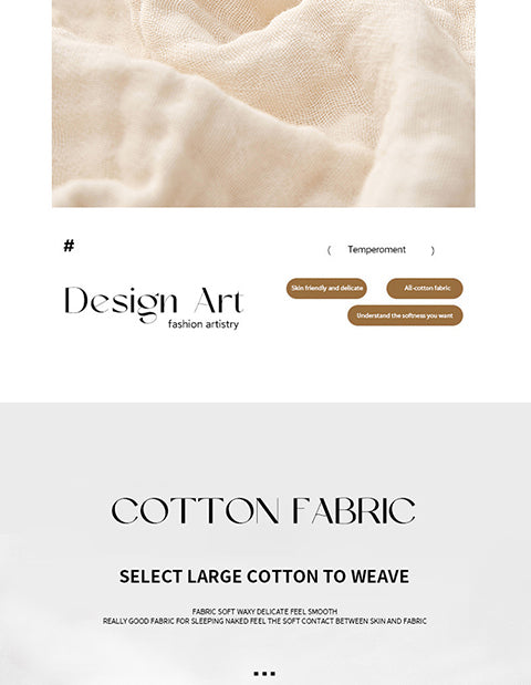 Homyo Cooling Blanket 100% Cotton 3 Layer for Couch and Bed, Hypoallergenic Fabric, 24"X47" Soft Lightweight and Breathable for All Seasons, White and  Decorative, Gift for women and girls Versatile