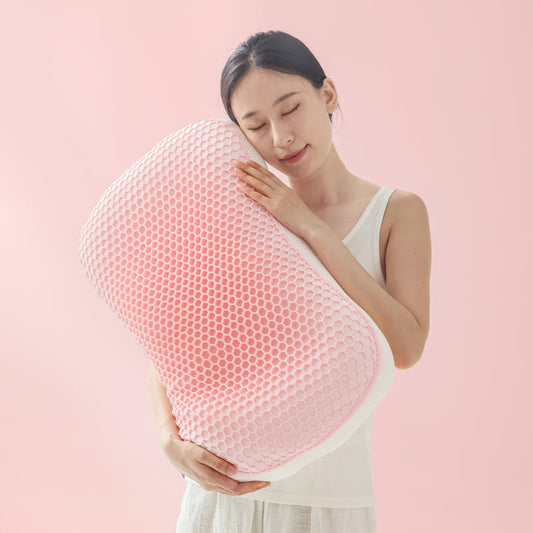 Homyo TPE Grid Cooling Gel Pillow – Ergonomic Support for Neck & Shoulder Pain Relief – Breathable Mesh Cover, All-Season Comfort, 26x14x6 inches
