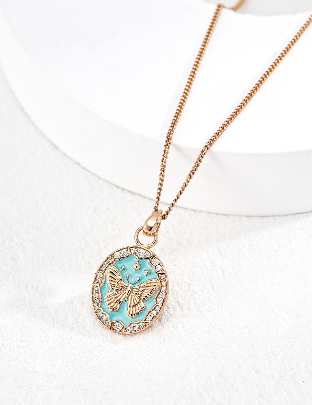 Homyo The Azure Butterfly S925 Silver Necklace