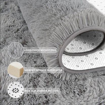 HOMYO tie-dye shaggy area rug – view 4 of 14