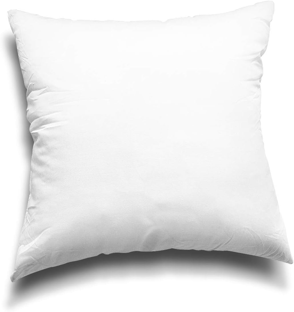 White Pillow Insert Medium Support Microfiber Polyester Filler