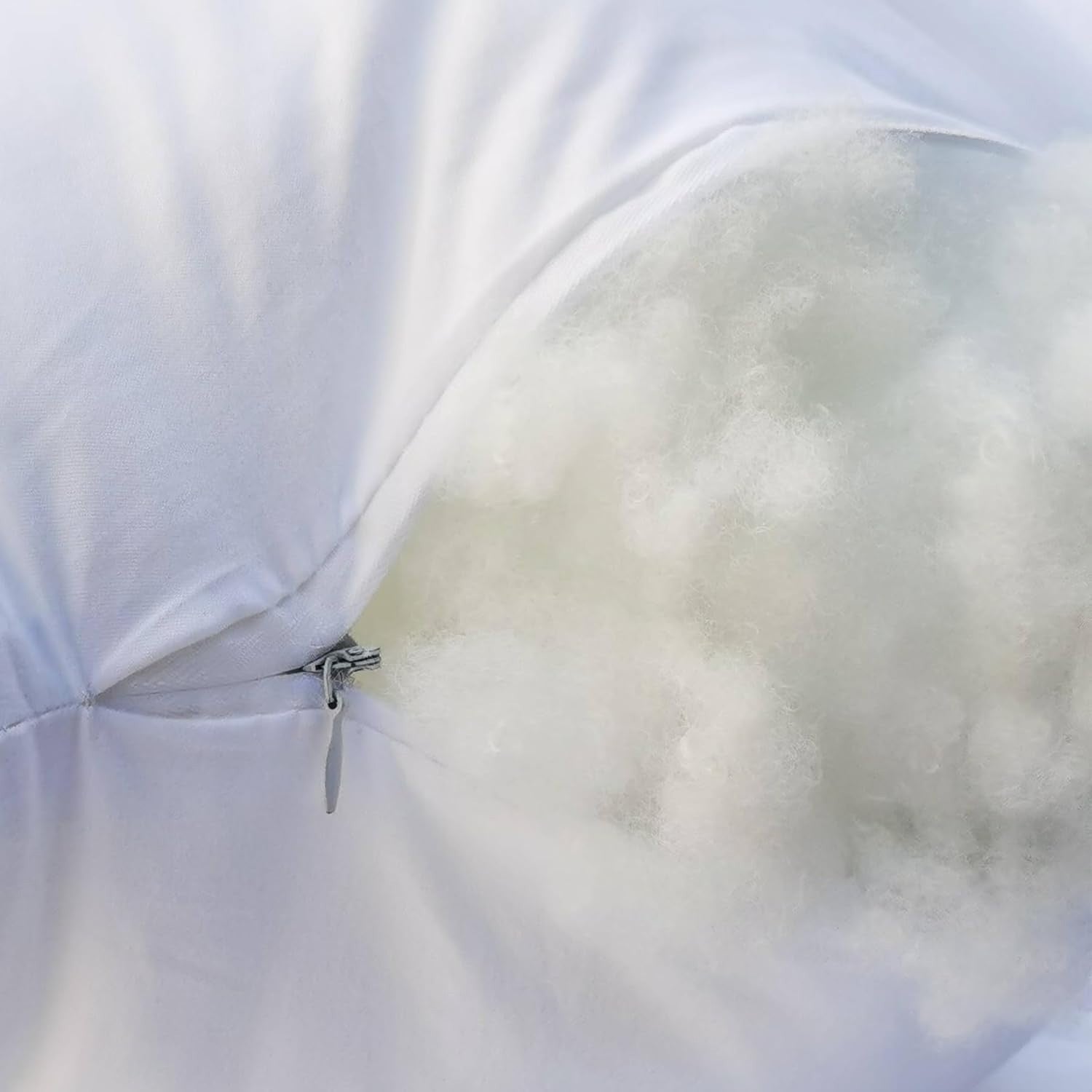 White Pillow Insert Medium Support Microfiber Polyester Filler