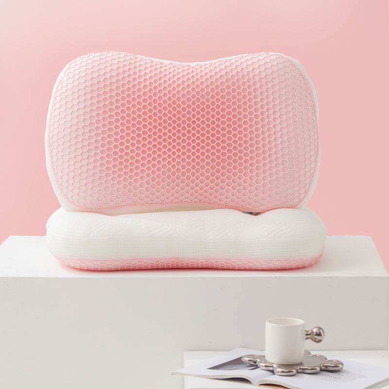 Homyo TPE Grid Cooling Gel Pillow – Ergonomic Support for Neck & Shoulder Pain Relief – Breathable Mesh Cover, All-Season Comfort, 26x14x6 inches